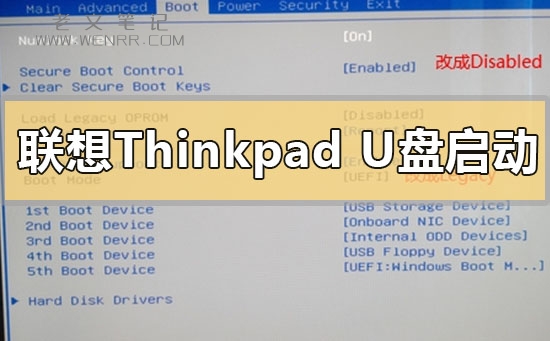 联想thinkpad台式机怎么设置u盘启动（图）