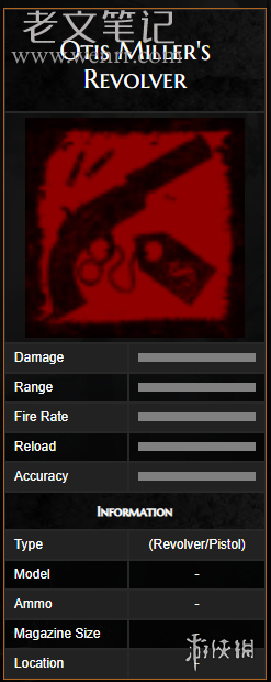 荒野大镖客2武器解锁介绍 奥蒂斯米勒的左轮手枪（图2）